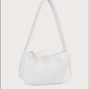 White mini purse